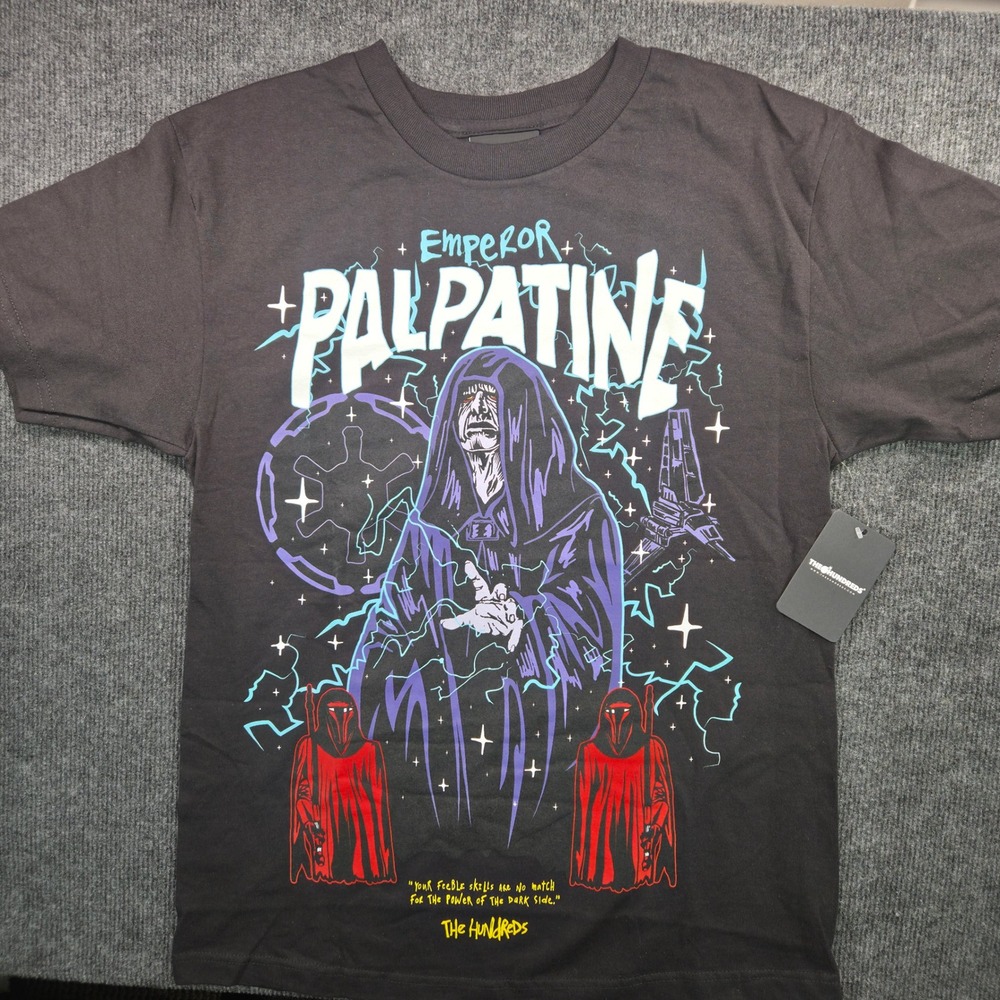 The Hundreds Star Wars Emperor Palpatine Tee Mens M Black Cotton Graphic NWT